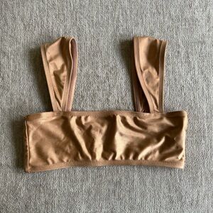 Ris-k Swim Peach Champagne Bikini Top